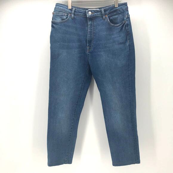 DL1961 Chrissy Trimtone Skinny Crop Womens 32 Medium Blue Professionally Altered - Picture 1 of 12